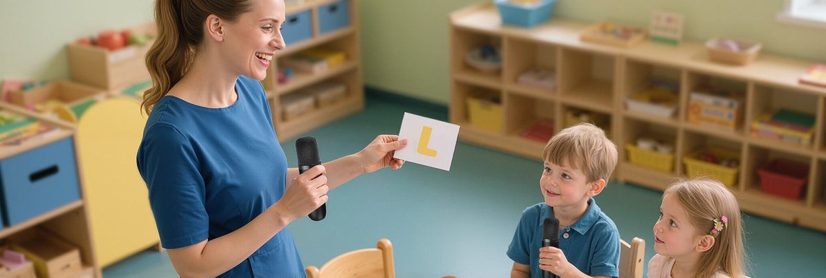 Classrooms with a YLL mini karaoke machine